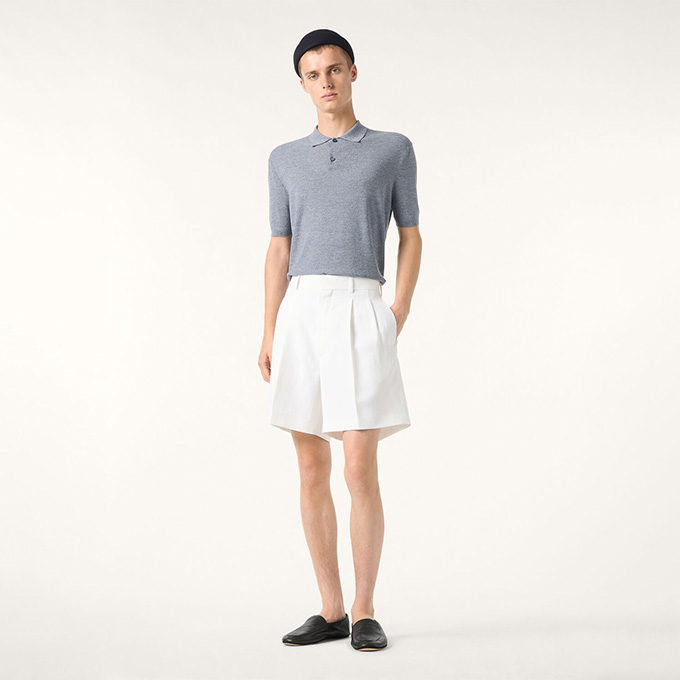 loro piana buxton bermuda linen shorts